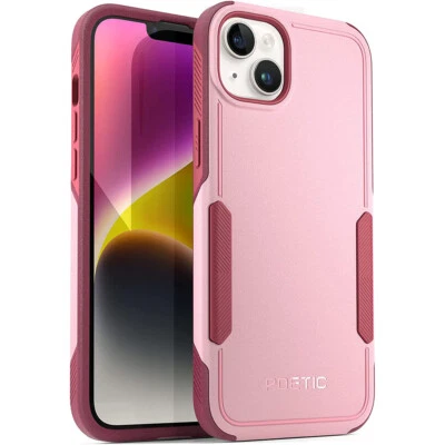For iPhone 14 Case | Poetic Lightweithg Slim Cover Shockproof Light Pink - Image 1 of 4