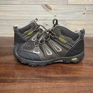 Keen Oakridge Waterproof Hiking Shoes Boots 1015179 Brown Youth Kids Size 5 - Picture 1 of 7