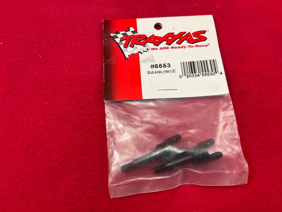 Traxxas 5553 REAR steel STUB AXLES + YOKES (2 JATO 3.3 axle left + right tra5553 - Image 1 of 3