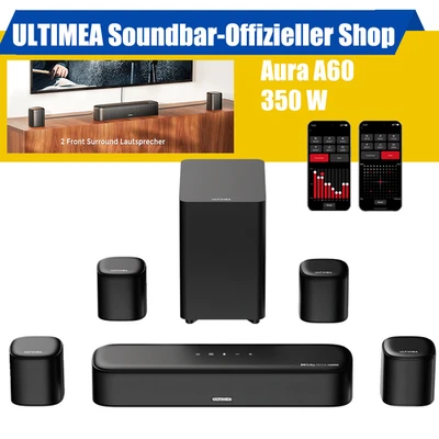 ULTIMEA 7.1CH Soundbar für TV, Dolby Atmos Surround Sound System mit Subwoofer - Bild 1 von 4