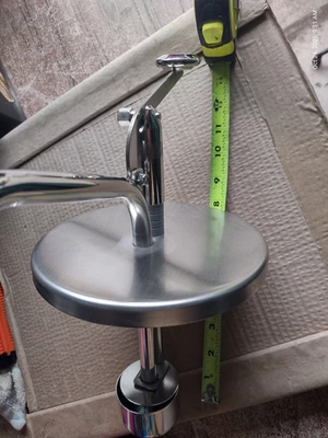 Stainless Steel Inset Pump w/7.5" Lid Thick Sauce/Condiment Dispenser Server NEW - Image 1 of 4