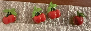 Quacker Factory Button Covers Lot CHERRIES - Picture 1 of 5