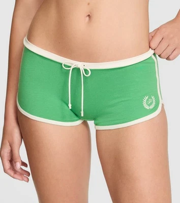 Victoria's Secret Rosa Algodón Dormitorio Boyshort Panty Verde Salvaje Laurel Talla XL  Foto 1 de 4
