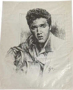 Markenlos B&W Elvis Presley Wand Poster Fotodruck Größe 16"x 20" (LESEN) - Bild 1 von 8