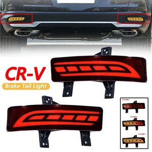 For 2020-2022 Honda CRV Rear Bumper Reflector Red LED Foglight/Brake Tail Lights - Picture 1 of 16