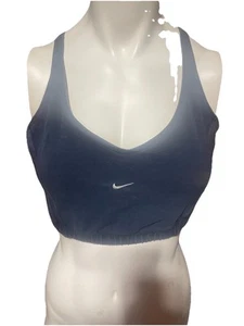 Vintage Nike Embroidered Center Swoosh Black Sports Bra Y2K Large - Picture 1 of 4