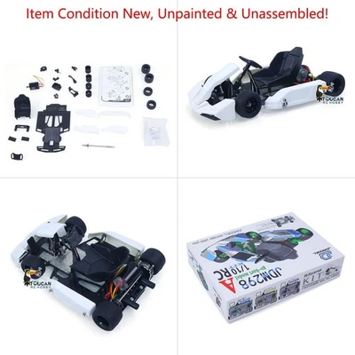 1/10 JDM AWD RC Racing Kart Remote Control Vehicle Unlimited Retrofit Model DIY - Image 1 of 4