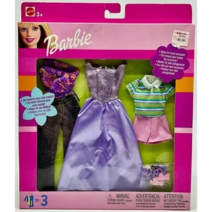 Stili Barbie Mattel 2002 per ogni occasione - 3 abiti e scarpe 68585 NUOVISSIME - Foto 1 di 5