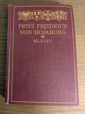 Prinz Friedrich Von Homburg Von Kleist / Nollen Original German 1899 Print - Image 1 of 3