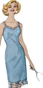 1960s Lingerie Petticoat Knickers Slip Underwear Simplicity 4218 Sewing Pattern - Picture 1 of 3