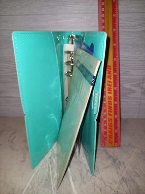 Vintage Filofax Teal Green Personal Organiser Green / Aqua Blue - Bild 1 von 4