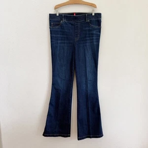 Spanx Pull on Flare Jeans in Midnight Wash Size XL - Picture 1 of 5