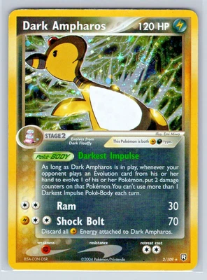Dark Ampharos #2/109 - Rocket Returns - Holo - LP Lightly Played - Pokemon - Image 1 of 2