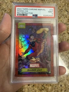 2024 Marvel Topps Chrome SHANG-CHI RED REFRACTOR - PSA 9 - /5 - Bild 1 von 3