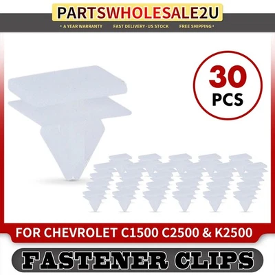 30 piezas retenedores de clip de moldura de panel basculante de nailon de 11 mm para Chevrolet serie C y K Foto 1 de 4