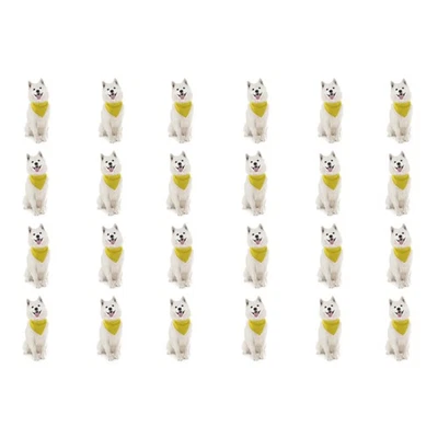 Paquete de 24 pañuelos triangulares de poliéster para perros a granel peluqueros refugios al por mayor Foto 1 de 4