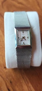 Orologio Vintage Anni 60 Timex Stile Serbatoio Elettrico Bracciale Rete 25mm Art Decò Nuovo Bat - Foto 1 di 14