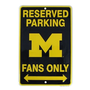 Michigan Wolverines Fan Park Solo Metal 8x12 Letrero Sala de Juegos Hombre Cueva Decoración de Pared - Imagen 1 de 4