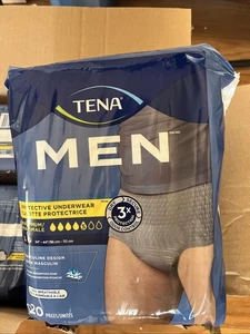 TENA Protective Mens Incontinence Underwear Large Max Absorbency 4 Packs Of 20 - Picture 1 of 4