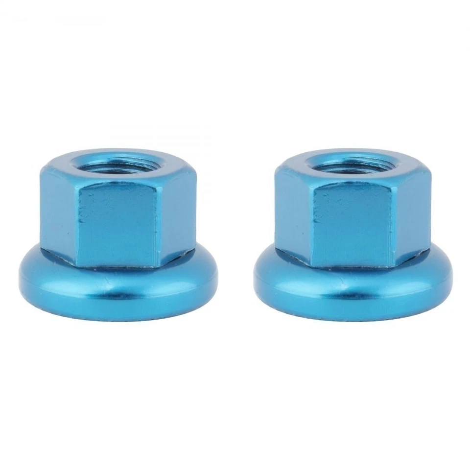 Origin8 Cr-Mo Hub Axle Nuts, M9 x 1.0, Blue - Image 1 of 1