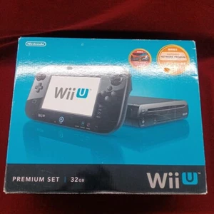 Nintendo Wii U Premium Set 32gb Black tested WUP-101 - Picture 1 of 10