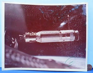 NASA PHOTO vtg Gemini AGENA Target Vehicle - Color 8 x 10! A Kodak Paper on back - Picture 1 of 2