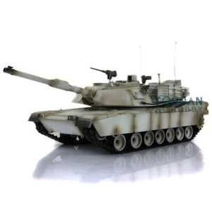 1/16 Henglong 7.0 Customize Abrams RC Tank 3918 360° Turret Barrel Recoil Snow - Picture 1 of 9