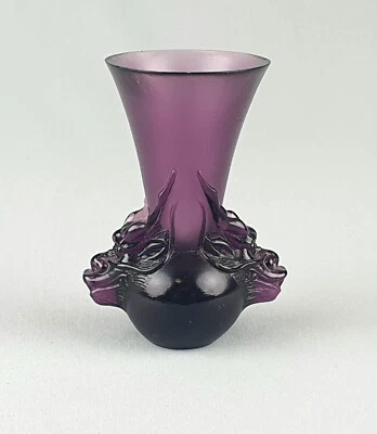 Antiguo jarrón chino de cristal con dragones Foto 1 de 4