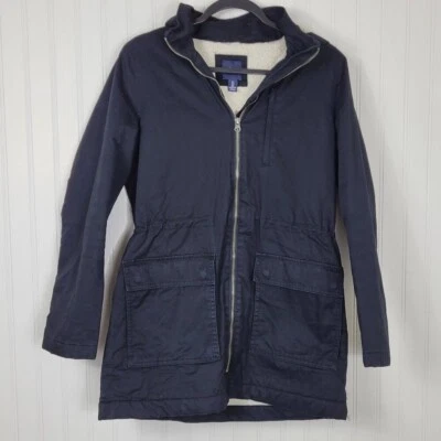 GAP Women's Fleece lined  Utility Jacket, Built in Fleece lined Hood SZ Small - Image 1 of 4