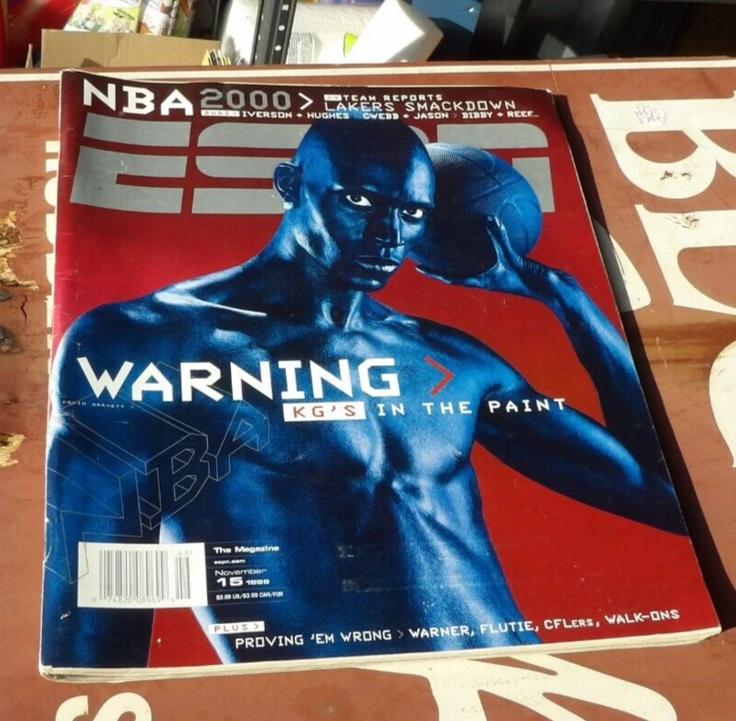 ESPN The Magazine November 1999 Kevin Garnett Cover-Nice! - Image 1 of 2