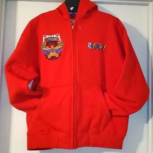 Ruff N Tuff Zip Red Embroidered Dragon Hoodie Sz Youth XL NWOT - Picture 1 of 7