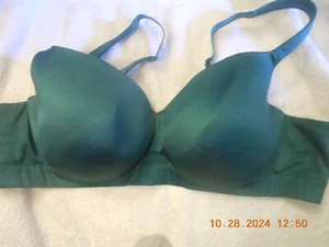 10-29 CACIQUE / 44C / LIGHTLY LINED BALCONETTE / SMOOTHING WINGS / GREEN  😉😉😉 - Picture 1 of 3