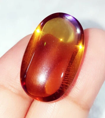 Certified Australian Black & Golden Synthetic Loose Gemstone 27.90 Ct Opal Gems - Image 1 of 4