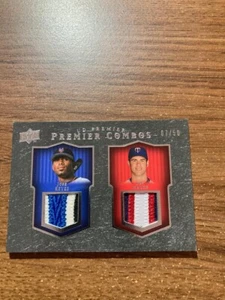 2008 Upper Deck Premier Combos Patch #JJ Jose Reyes Joe Mauer (7/50) - Picture 1 of 1