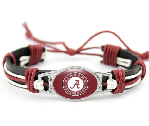 Alabama Bracelet  Adjustable Leather Cover