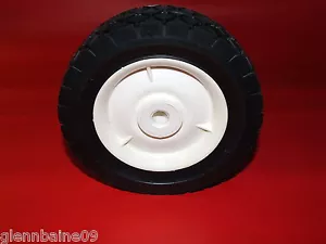 New RUBER AND Plastic Lawn Mower Wheel 5 3/4" X 1 3/8" 7/16' BORE - Picture 1 of 4