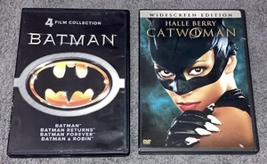 Batman/Catwoman/Returns/& Robin/Forever DVD Halle Berry Jack Nicholson 5 Films - Picture 1 of 6