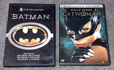 Batman/Catwoman/Returns/& Robin/Forever DVD Halle Berry Jack Nicholson 5 Films - Image 1 of 4