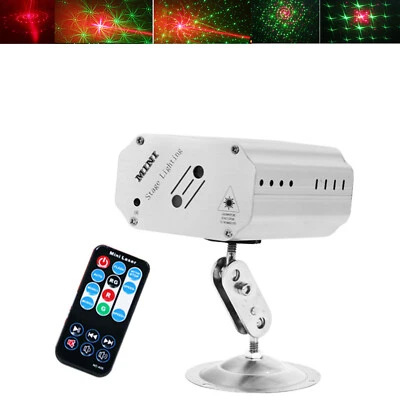 UK Plug R&G DJ Disco Laser Lights Projector LED Stage Xmas Show Party Lamps - Image 1 of 4