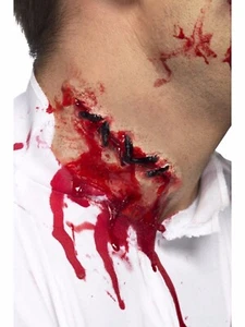 Smiffys Punti Cicatrice Lattice Horror Halloween Trucco Abito Fantastico - Foto 1 di 1