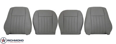 Jeep Liberty 2005 2006 2007-conductor y pasajero cubiertas de asiento completas de cuero gris Foto 1 de 4