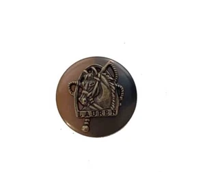 Ralph Lauren Polo Equestrian Horse Head Replacement Button Antique Gold Brown - Picture 1 of 3