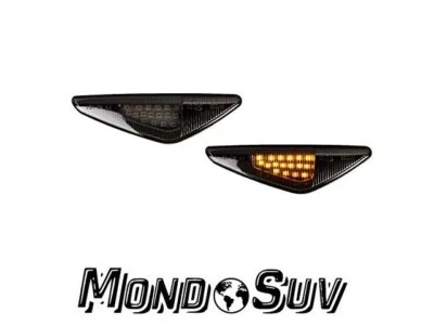 Frecce Laterali Indicatori LED BMW Serie X5 E70 X6 E71 Design Nero Tuning - Immagine 1 di 4