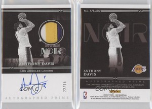 2020-21 Panini Noir Auto Prime Black and White /25 Anthony Davis #APB-ADV Auto