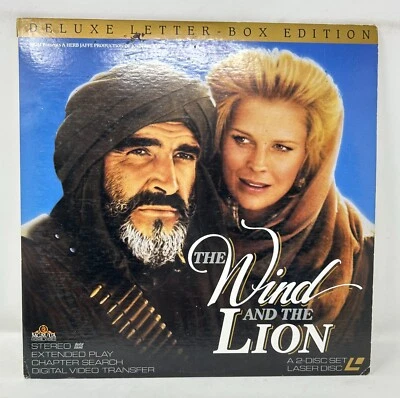 The Wind and the Lion LaserDisc ML102237 Widescreen John Milius Sean Connery Foto 1 de 4