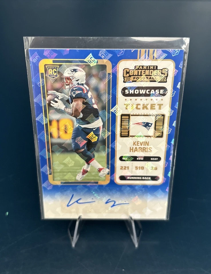 SSP RC LOGO HOLO 2022 Contenders ROOKIE AUTO Kevin Harris #238 Showcase Ticket - Image 1 of 3