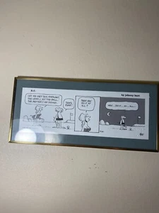 Vintage enmarcado y firmado B.C. Tema de golf tira cómica de Johnny Hart - Imagen 1 de 9