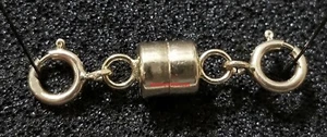 4,5 mm Gelb 14k Gold GEFÜLLT MAGNETISCHE SCHLIESSE Extender Doppel 5 mm Federringe USA - Bild 1 von 8