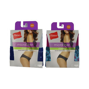 Hanes Women's Signature Smoothing Microfiber Bikini Cheeky Underwear, 4-Pack