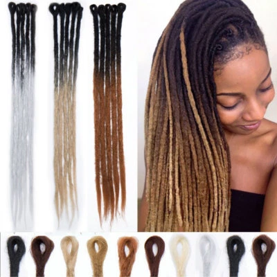 20" Ombre Dreadlocks Extensions Faux Locs Synthetic Hair Jamaica Reggae Punk US - Image 1 of 4